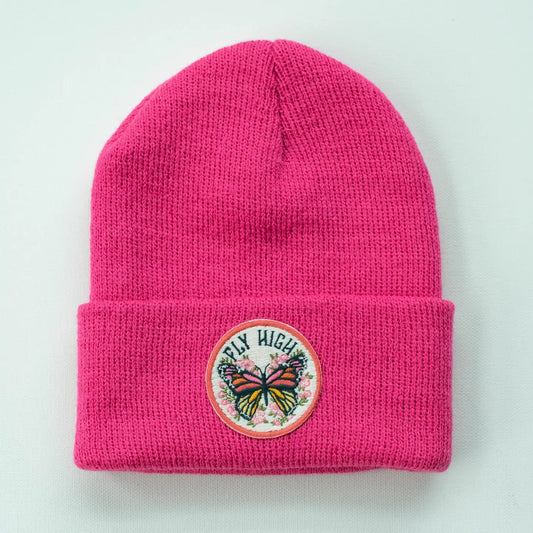 Fly High Fuchsia Youth/Adult Beanie Fits Ages 5+