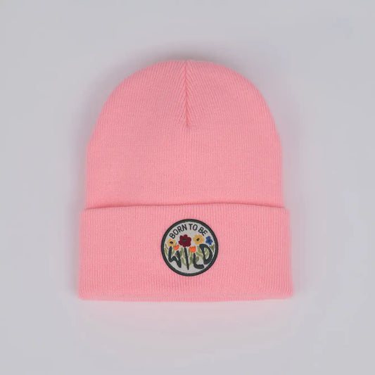 Born to be Wild Peony Youth/Adult Beanie Fits Ages 5+