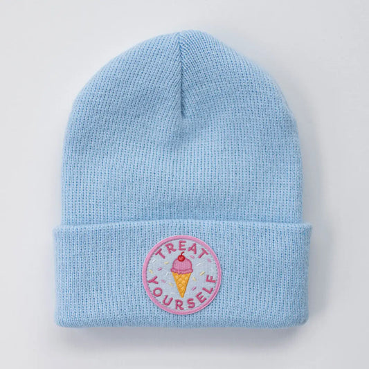 Treat Yourself Sky Youth/Adult Beanie Fits Ages 5+