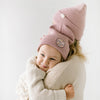 STAY WILD INFANT/TODDLER BEANIE ROSE